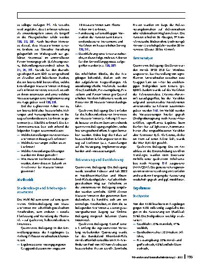Vorschauseite 2: Leitlinienorientierung in der hausärztlichen Versorgung – Befunde einer quantitativen und qualitativen Studienreihe zur Leitliniennutzung von niedergelassenen Allgemeinmediziner*i…