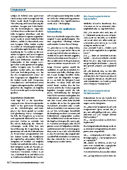 Vorschauseite 5: Wahrnehmung von Genderaspekten in der Beziehung zwischen Ärzt:innen und Patient:innen bei myalgischer Enzephalomyelitis/chronischem Fatigue-Syndrom (ME/CFS)