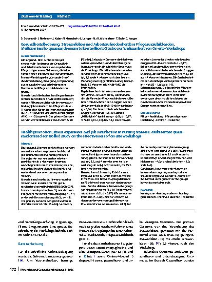 Vorschauseite 3: Gesundheitsförderung, Stresserleben und Arbeitszufriedenheit bei Pflegeauszubildenden