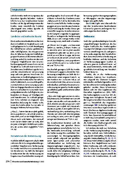 Vorschauseite 5: Gesunde Entwicklung von Vorschulkindern unter Pandemiebedingungen aus Sicht von pädagogischen Fachkräften aus Kindertagesstätten (KiTas)