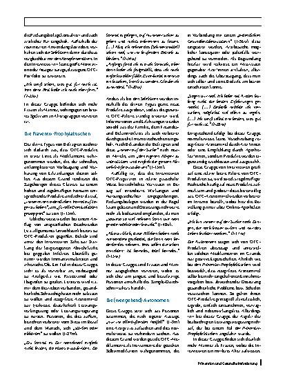 Vorschauseite 5: „Diese Pillchen haben noch niemandem geschadet, die kann man bedenkenlos nehmen“ – eine typisierende Studie zu Einstellungen und Nutzungsgewohnheiten hausärztlicher Patient*innen…