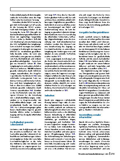 Vorschauseite 4: Gesundheitsförderung durch städtische Planung