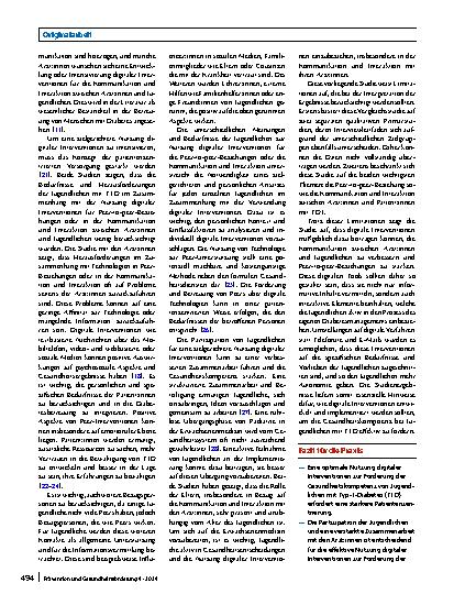 Vorschauseite 5: Digitale Interventionen zur Förderung der Gesundheitskompetenz: ein Vergleich der Perspektiven von Jugendlichen mit Typ-1-Diabetes und Ärzt: innen