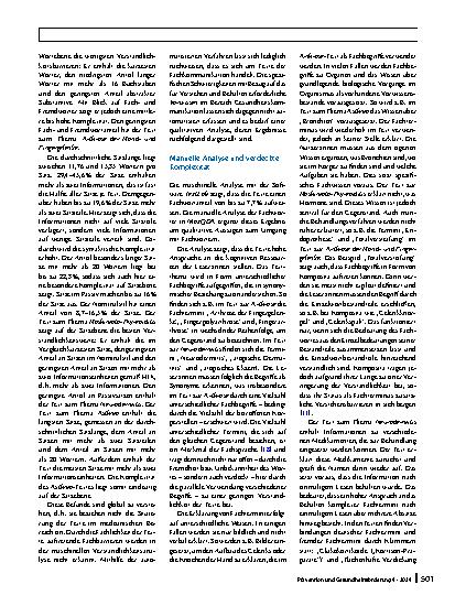 Vorschauseite 5: Mangelnde Verständlichkeit durch Fachsprache in Gesundheitsinformationen zu chronischen Erkrankungen – eine qualitative Korpusanalyse