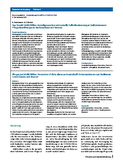 Vorschauseite 3: Das Projekt Wohl.Fühlen