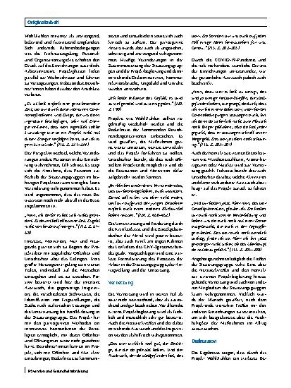 Vorschauseite 4: Das Projekt Wohl.Fühlen