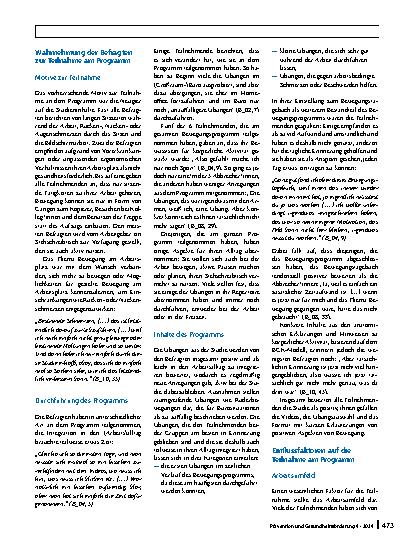 Vorschauseite 4: Förderung bewegungsbezogener Gesundheitskompetenz am Arbeitsplatz – qualitative Evaluation eines Pilotprogramms