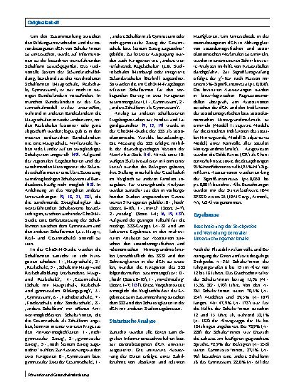 Vorschauseite 6: Informationssuchverhalten und digitale Gesundheitskompetenz von Schüler*innen in Deutschland während der Coronapandemie