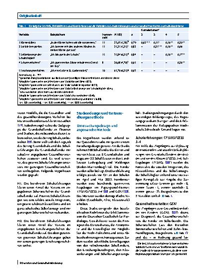 Vorschauseite 2: Schulerfahrungen und Gesundheitsverhalten von Grundschulkindern