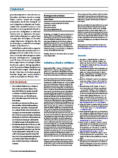 Vorschauseite 6: Wie geht es Lehramtsstudierenden? Depressionssymptomatik angehender Lehrkräfte und deren Korrelate
