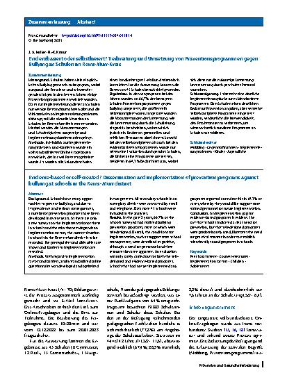 Vorschauseite 3: Evidenzbasiert oder selbstkreiert?