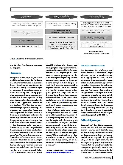 Vorschauseite 5: Förderung digitaler Gesundheitskompetenz in benachteiligten Lebenslagen durch Community-orientierte Ansätze: Ergebnisse eines Workshops