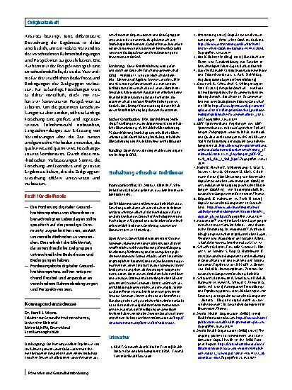 Vorschauseite 6: Förderung digitaler Gesundheitskompetenz in benachteiligten Lebenslagen durch Community-orientierte Ansätze: Ergebnisse eines Workshops