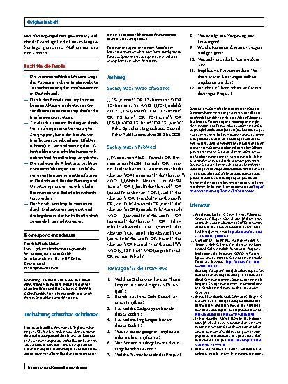 Vorschauseite 6: Impfbusse – ein sinnvoller Ansatz zur Erhöhung der Impfquoten in Deutschland? Internationale Evidenz und konkrete Handlungsempfehlungen
