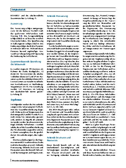 Vorschauseite 2: „Das ist ein Fünftel meiner Arbeit. Ich habe noch vier Fünftel andere Sachen“ – Herausforderungen für Gesundheitsförderung in der Pflege
