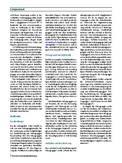 Vorschauseite 2: Einflussfaktoren bei einer ganzheitlichen Diagnostik zur Förderung der Arbeitsfähigkeit. Eine Fokusgruppenstudie