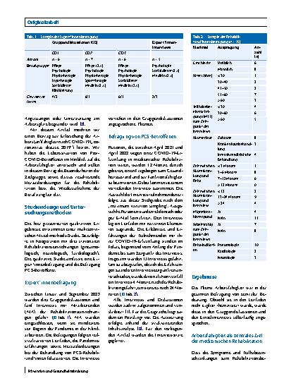 Vorschauseite 2: Arbeitsfähigkeit nach einer COVID-19-Rehabilitation („coronavirus disease 2019“)