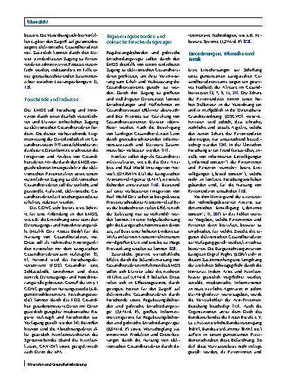 Vorschauseite 4: Der Europäische Raum für Gesundheitsdaten (EHDS) und seine Bedeutung für das deutsche Gesundheitswesen