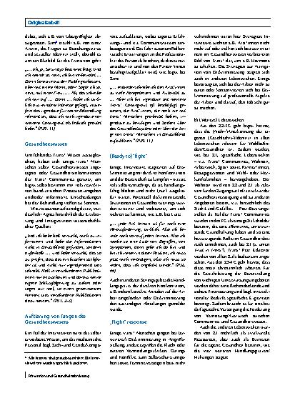Vorschauseite 4: Gesundheitsförderung in Lebenswelten von trans* Menschen