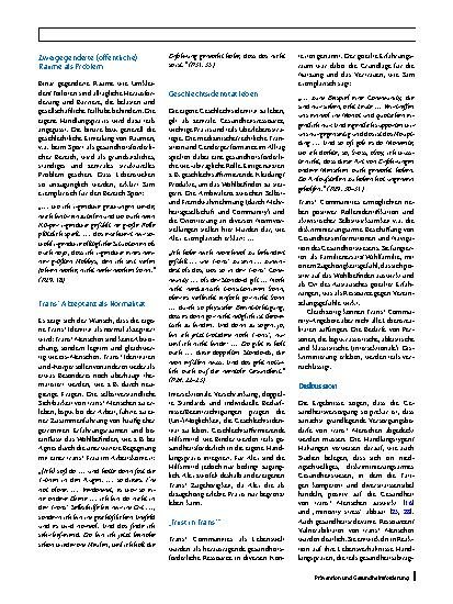 Vorschauseite 5: Gesundheitsförderung in Lebenswelten von trans* Menschen