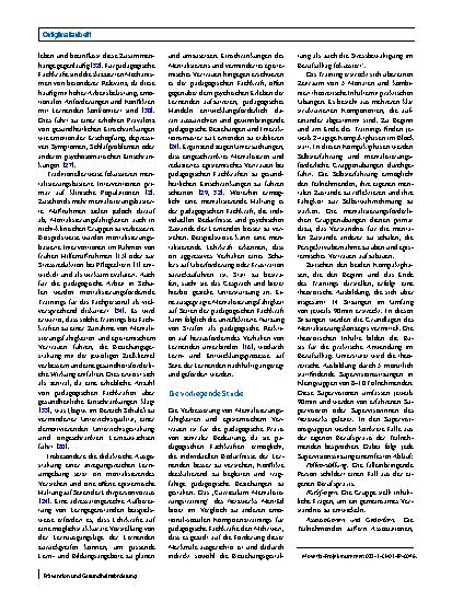 Vorschauseite 2: Wirksamkeit eines mentalisierungsbasierten Trainings für Lehrkräfte und pädagogische Fachkräfte – Ergebnisse einer Pilotstudie