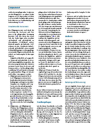 Vorschauseite 4: Gesundheitskompetenz und Pflege: Förderung der professionsbezogenen Gesundheitskompetenz in der akutstationären Pflegeorganisation – Analyse des aktuellen Stands mittels teilnehme…