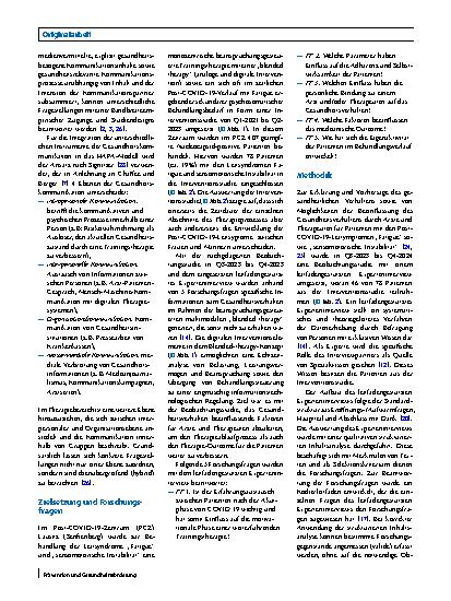 Vorschauseite 4: Gesundheitsverhalten von Post-COVID-19-Patienten