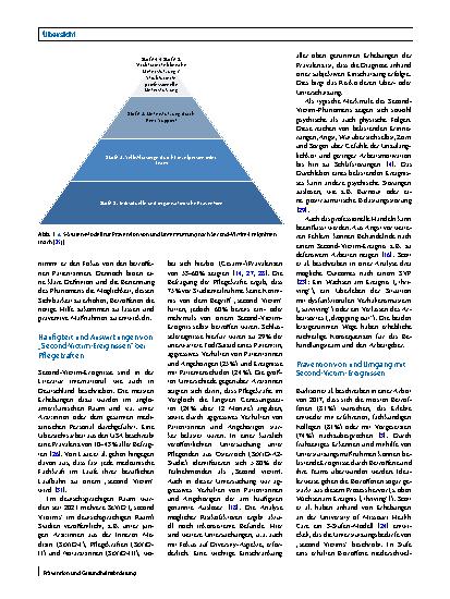 Vorschauseite 2: Das Second-Victim-Phänomen bei Pflegekräften – ein narratives Review mit einer Analyse der Strukturen eines deutschen Universitätsklinikums