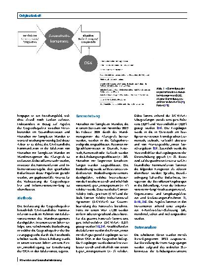 Vorschauseite 2: Organisationale Gesundheitskompetenz in einem Akutspital: Evaluation der Edukation von Menschen mit komplexen Wunden