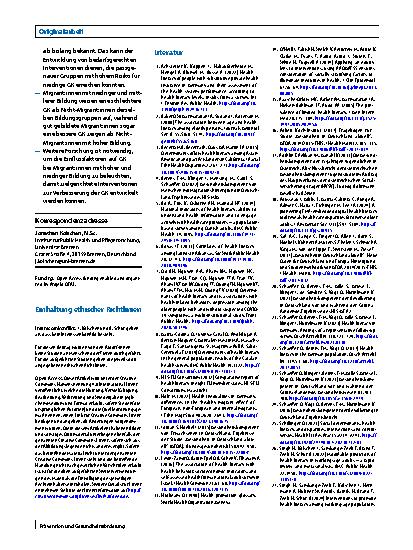 Vorschauseite 6: Soziale Benachteiligung und Gesundheitskompetenz in Deutschland