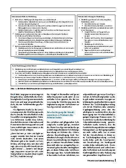 Vorschauseite 5: Gewaltprävention in Notaufnahmen – eine qualitative Studie aus Deutschland zur Rolle von Klinikleitung, Führungskräften und Beschäftigten