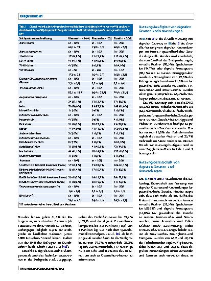 Vorschauseite 4: Nutzung digitaler Gesundheitstechnologien in Deutschland