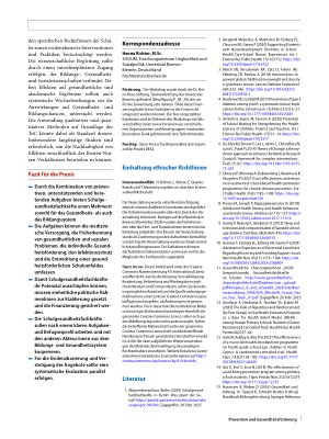 Vorschauseite 5: Schulgesundheitsfachkräfte in Deutschland