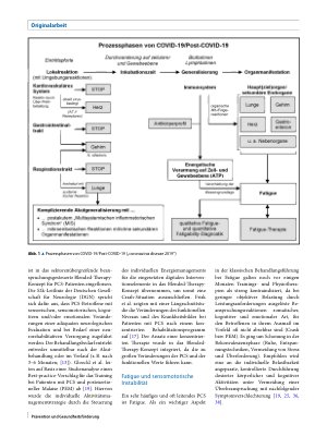 Vorschauseite 2: Sektorenübergreifendes beanspruchungsgesteuertes Blended-Therapy-Konzept für Post-COVID-19-Patienten