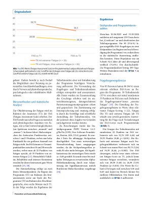 Vorschauseite 4: Post-COVID-Syndrom und Fatigue: Einblicke und erste Ergebnisse eines telemedizinischen Gesundheitsprogramms