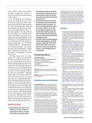 Vorschauseite 5: „Regretting parenthood“: Zusammenhänge bereuter Elternschaft mit Depressivität, Kostenund Nutzenerwartungen sowie sozioökonomischen Faktoren
