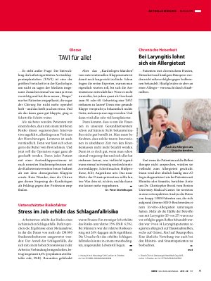 Vorschauseite 1: Stress im Job erhöht das Schlaganfallrisiko