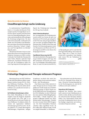 Vorschauseite 1: Frühzeitige Diagnose und Therapie verbessern Prognose