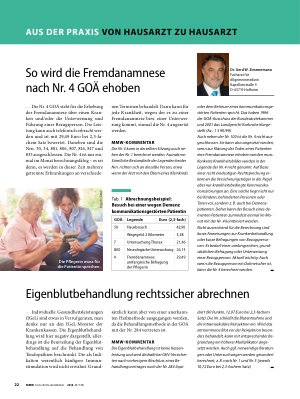 Vorschauseite 1: Eigenblutbehandlung rechtssicher abrechnen