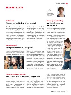 Vorschauseite 1: Mit alternativer Medizin früher ins Grab