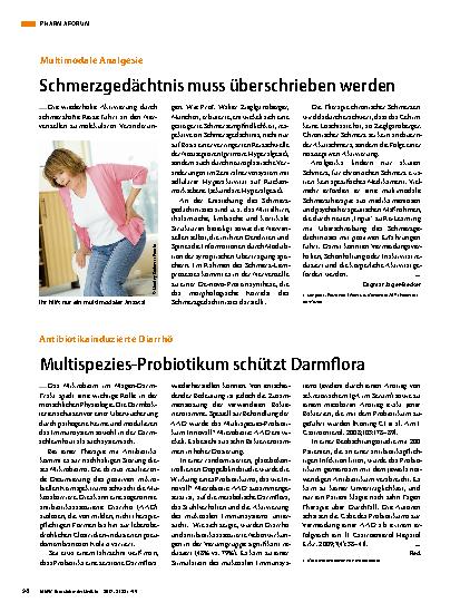 Vorschauseite 1: Schmerzgedächtnis muss überschrieben werden