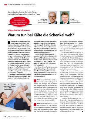 Vorschauseite 1: Warum tun bei Kälte die Schenkel weh?
