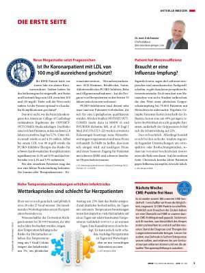 Vorschauseite 1: Nächste Woche: CME-Punkte frei Haus