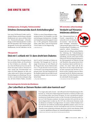 Vorschauseite 1: Erhöhtes Demenzrisiko durch Anticholinergika?