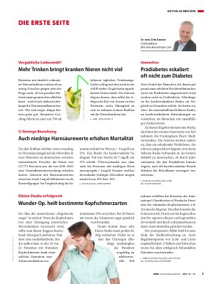 Vorschauseite 1: Prädiabetes eskaliert oft nicht zum Diabetes