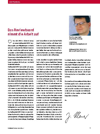 Vorschauseite 1: Das Reviewboard nimmt die Arbeit auf
