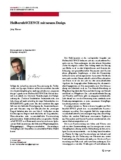 Vorschauseite 1: HeilberufeSCIENCE mit neuem Design