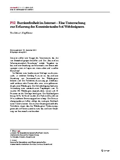 Vorschauseite 1: P12 Barrierefreiheit im Internet