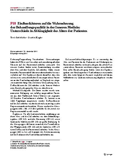 Vorschauseite 1: P18 Einflussfaktoren auf die Wahrnehmung