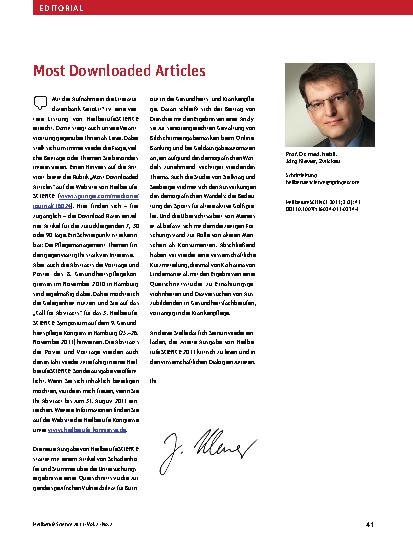 Vorschauseite 1: Most Downloaded Articles